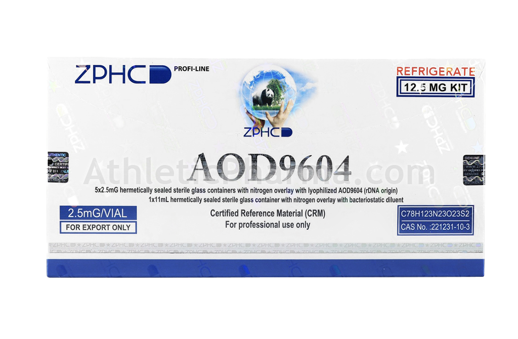 AOD9604 12.5mg (ZPHC) упаковка 5 флаконов (2.5mg x 5)