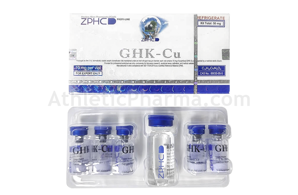 GHK-Cu 50mg (ZPHC) упаковка 5 флаконов (10mg x 5)