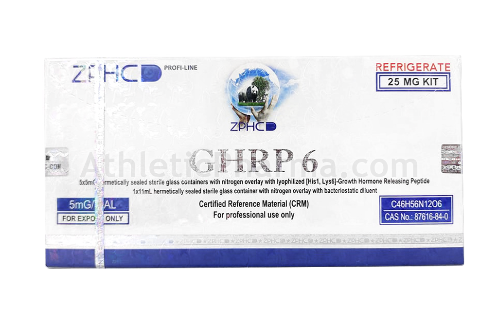 GHRP-6 25mg (ZPHC) упаковка 5 флаконов (5mg x 5)