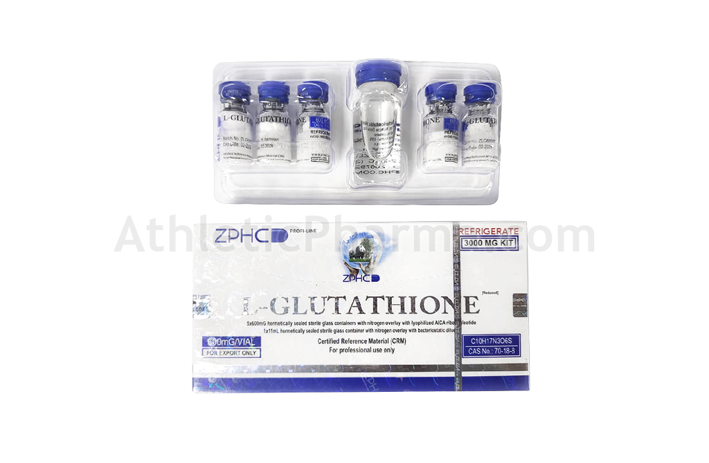 L-Glutathione 3000mg (ZPHC) упаковка 5 флаконов (600mg x 5)